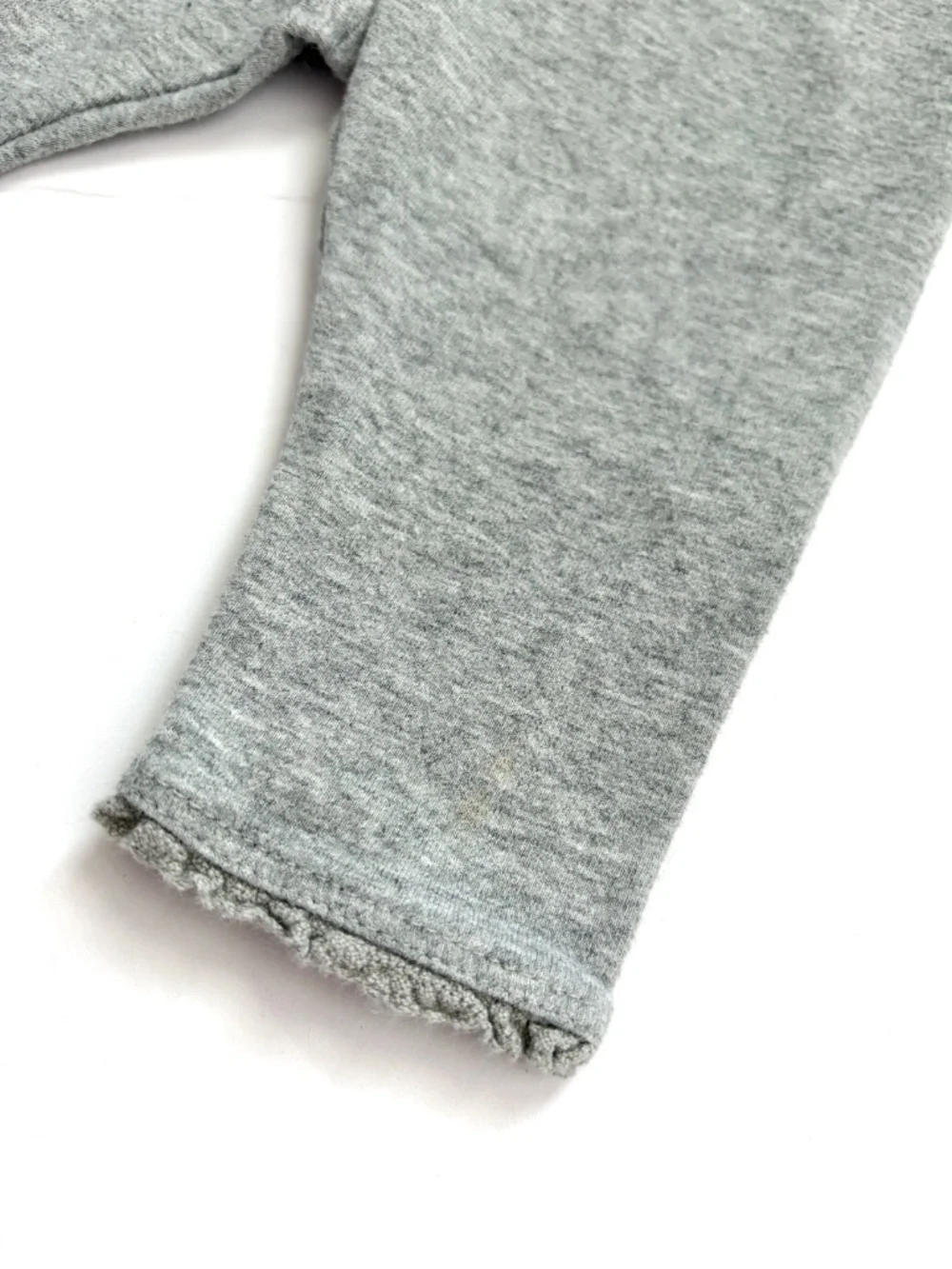 Baby Gap Leggings Gray 0-3M Lace Hem